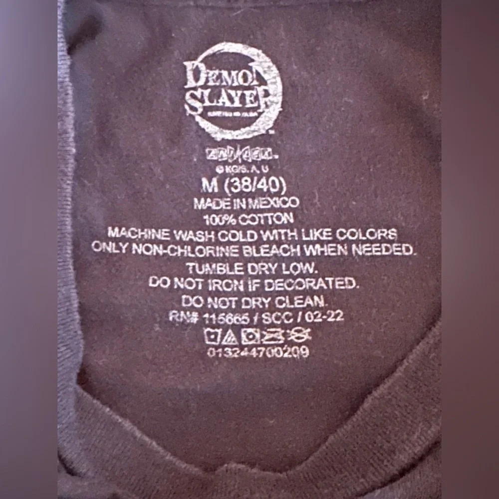 Demon Slayer Kimetsu No Yaiba Black T-Shirt size Medium - Picture 4 of 6